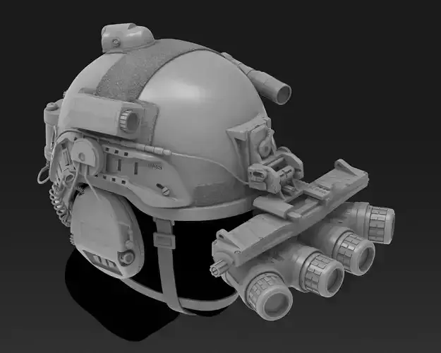 Military Helmet - High Poly 3D model