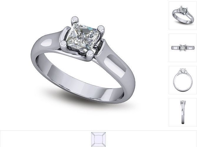 Women ring 3dm stl render detail 3D print model