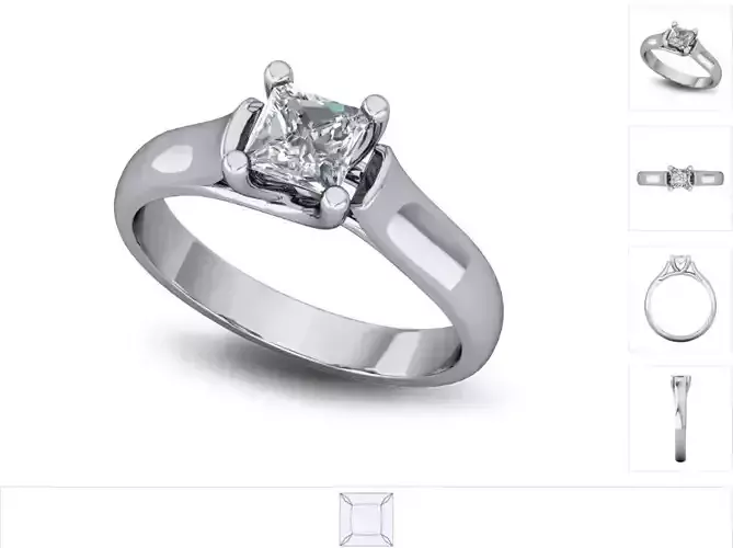 Women ring 3dm stl render detail