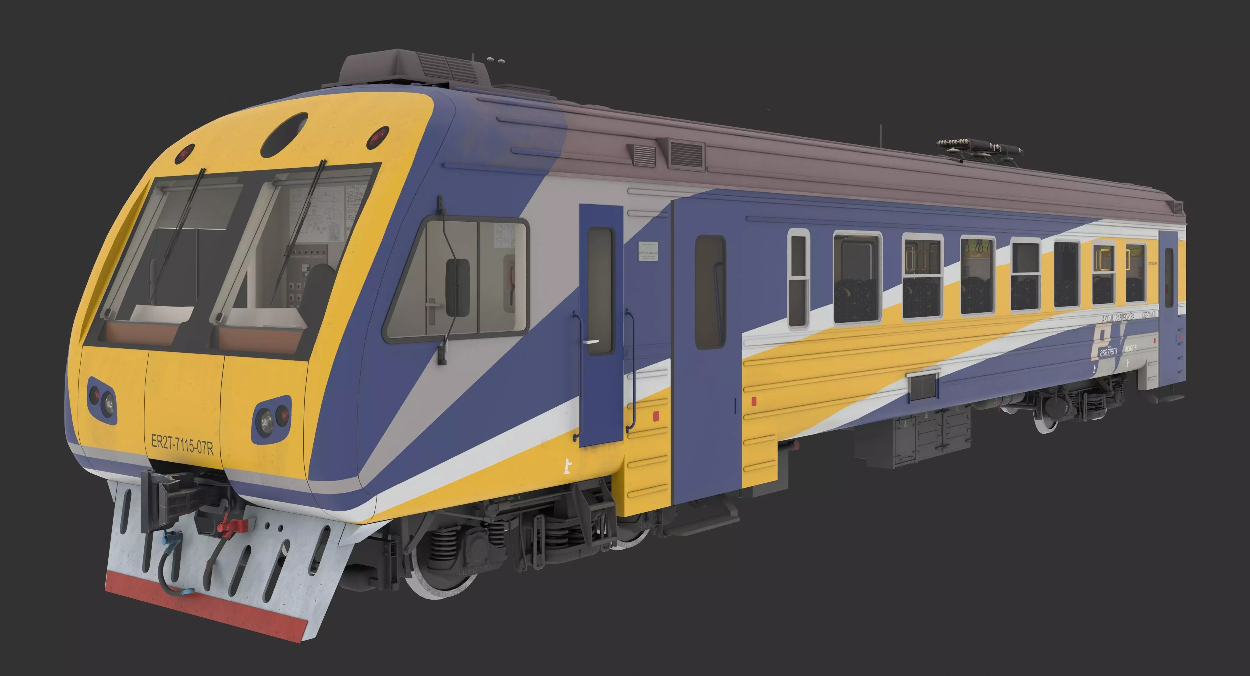 ER2T 7117 EMU Head Wagon 3D model