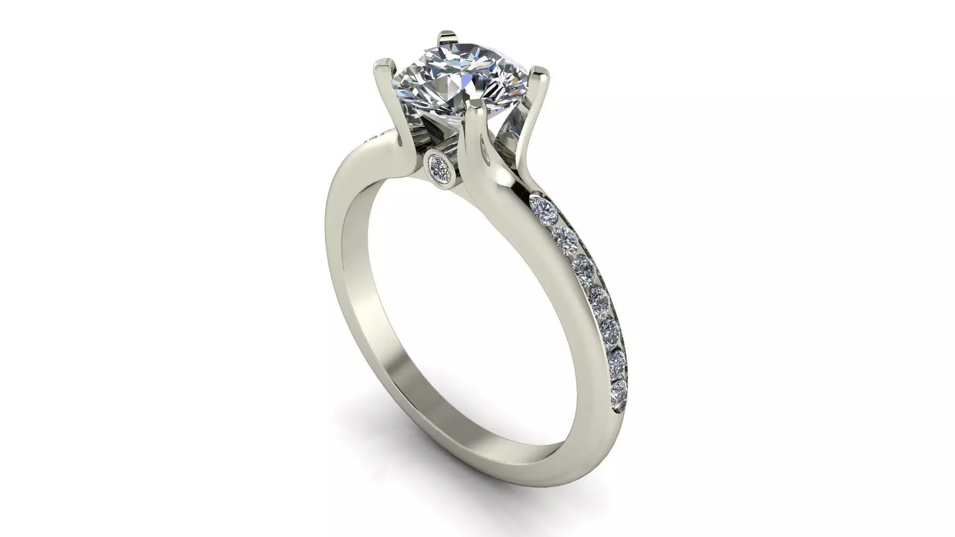 Women ring 3dm stl render detail 3D print model_0