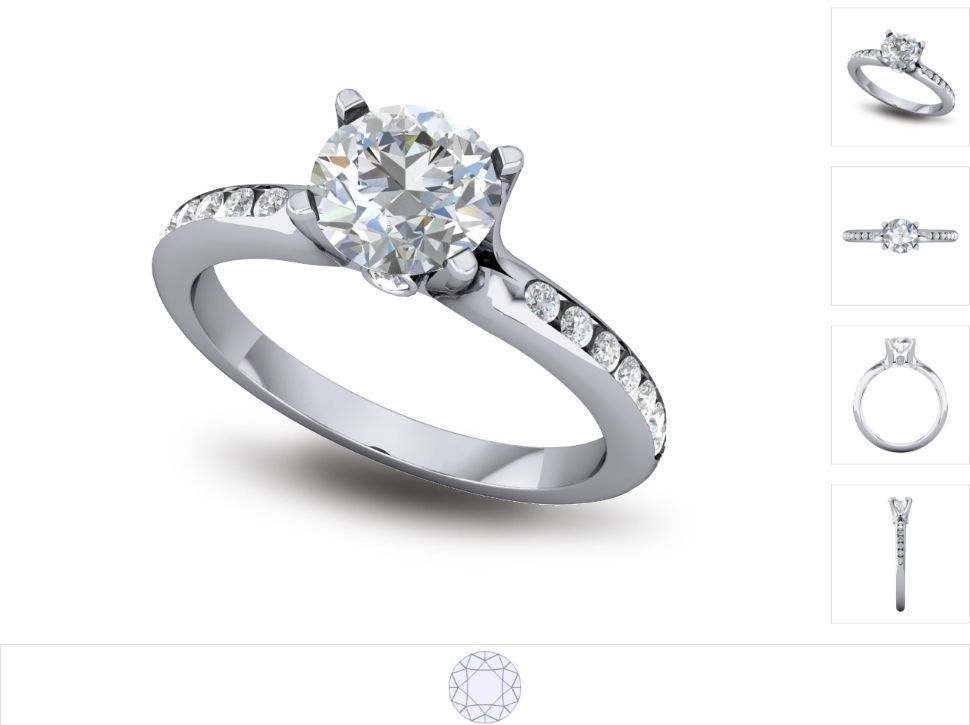 Women ring 3dm stl render detail 3D print model_4