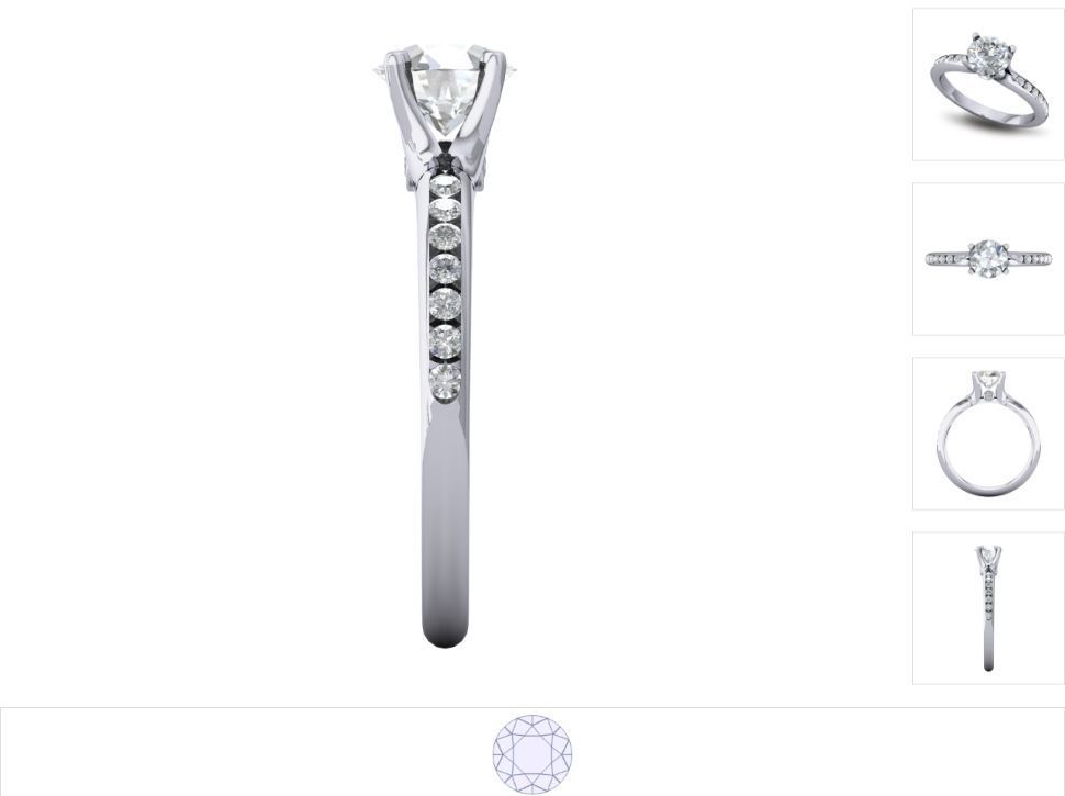 Women ring 3dm stl render detail 3D print model_3