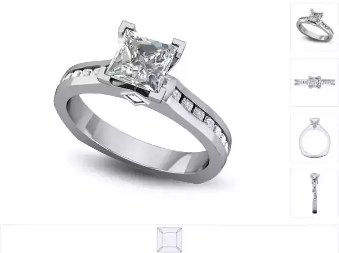 Women ring 3dm stl render detail