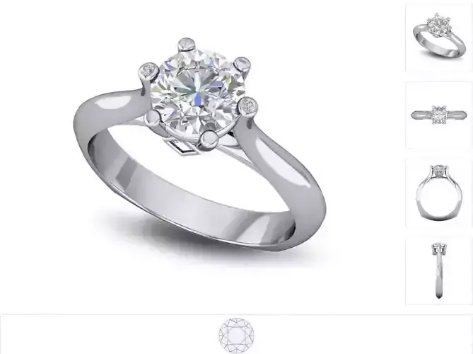 Women ring 3dm stl render detail