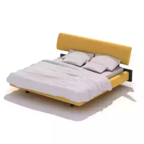 Yellow Modern Low Rise Bed
