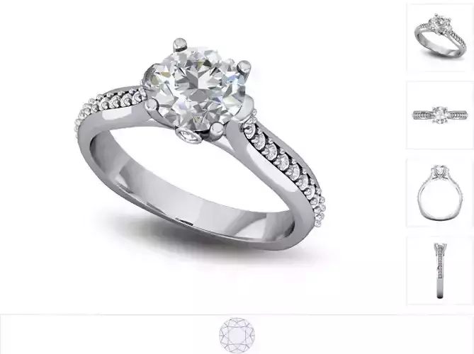 Women ring 3dm stl render detail