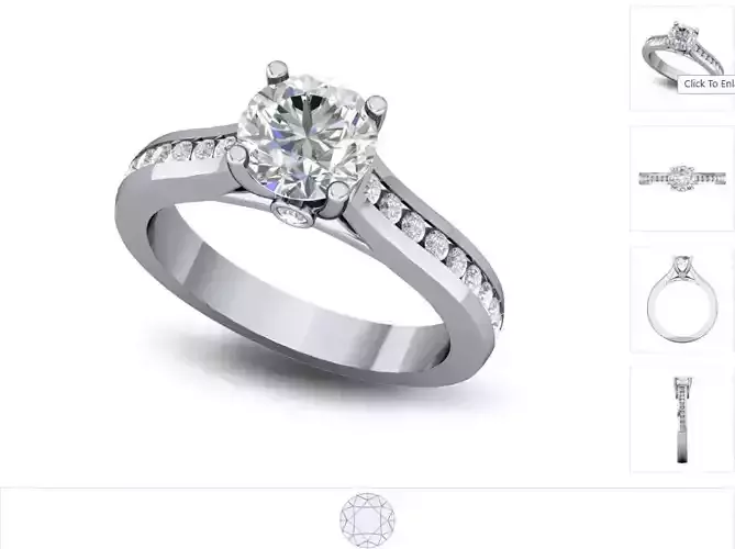 Women ring 3dm stl render detail