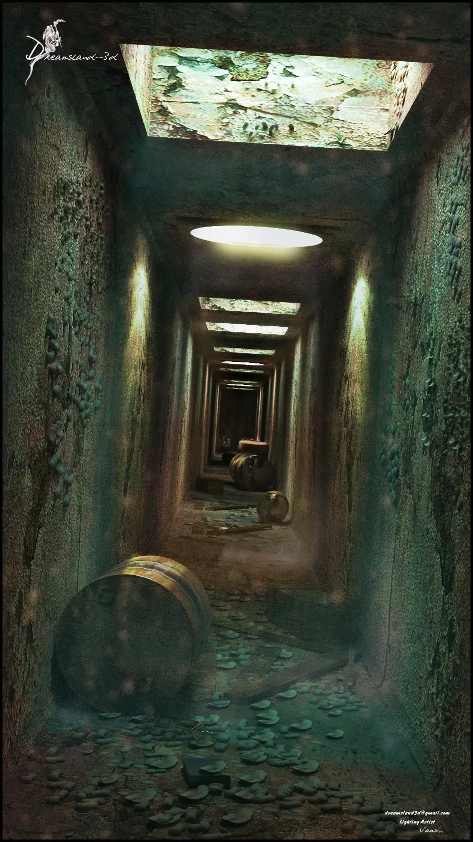 DarkRoom egyptian tunnel 3D model_0