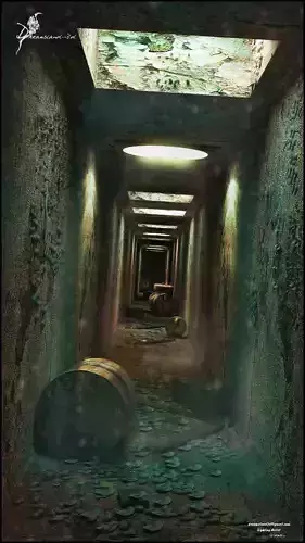 DarkRoom egyptian tunnel 3D model