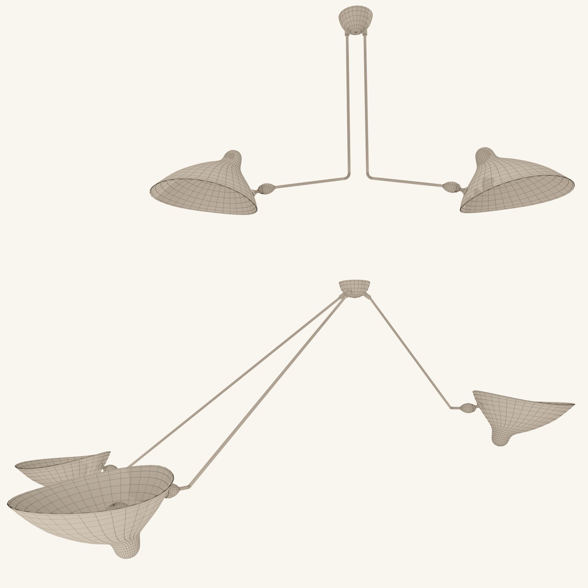 SPIDER-PAR3B-P2B pendant lamp 3D model_2