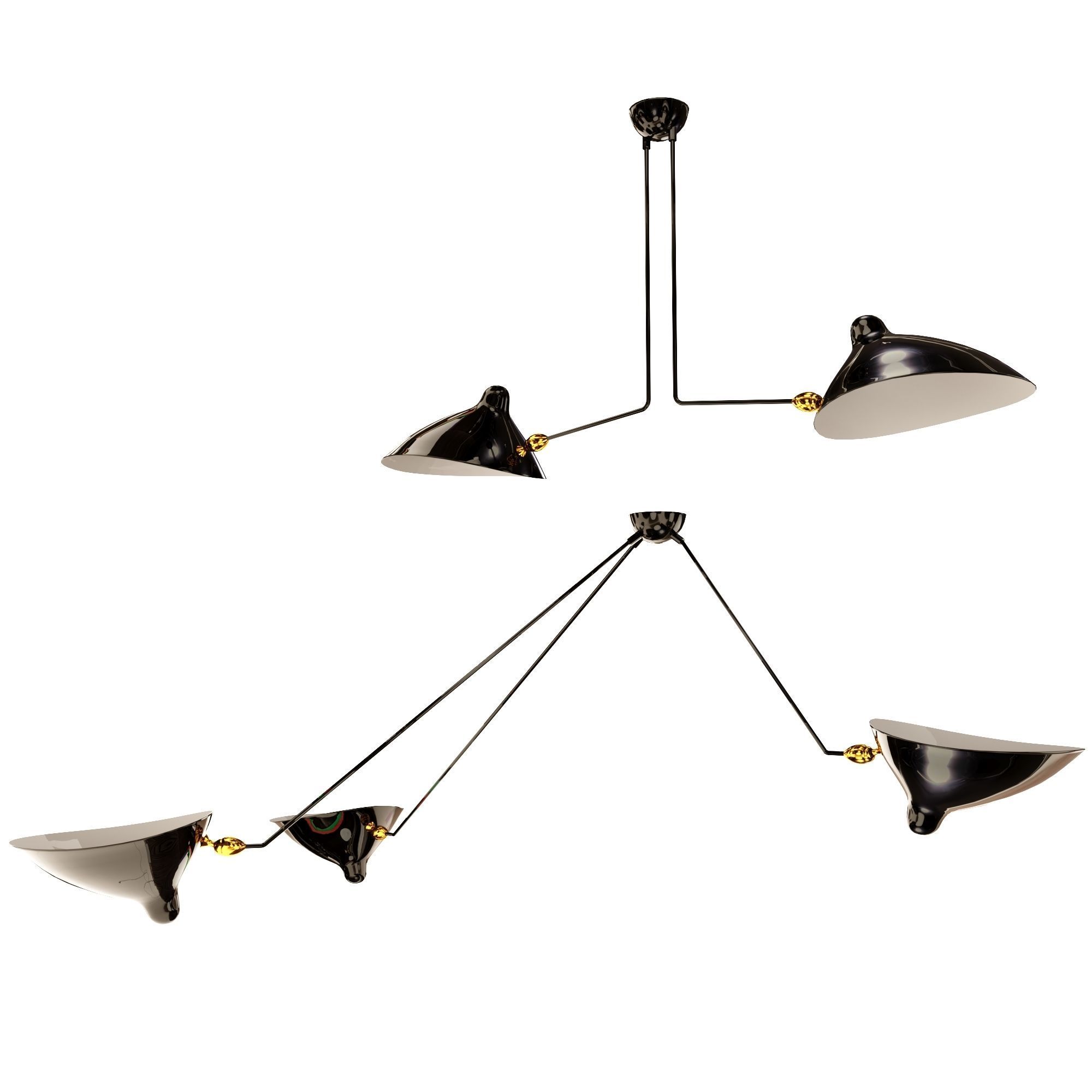 SPIDER-PAR3B-P2B pendant lamp 3D model_1