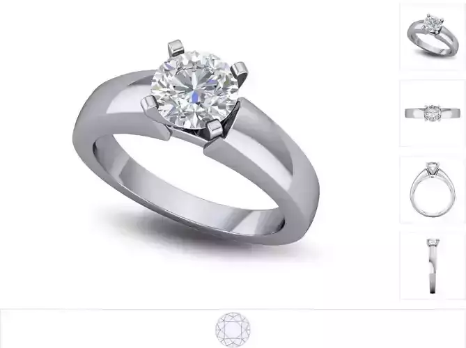 Women ring 3dm stl render detail