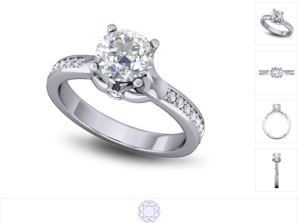 Women ring 3dm stl render detail 3D print model_4