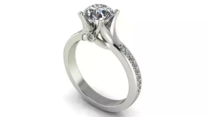 Women ring 3dm stl render detail