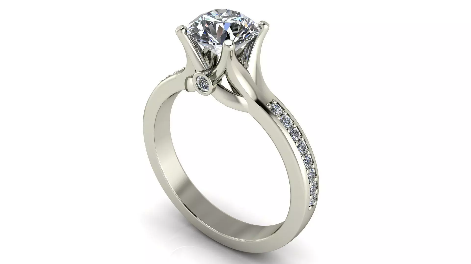 Women ring 3dm stl render detail 3D print model_0