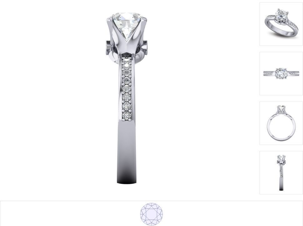 Women ring 3dm stl render detail 3D print model_3