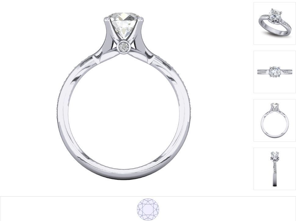 Women ring 3dm stl render detail 3D print model_2