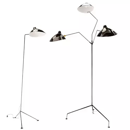 LD-L3B three floor lamps 3D model