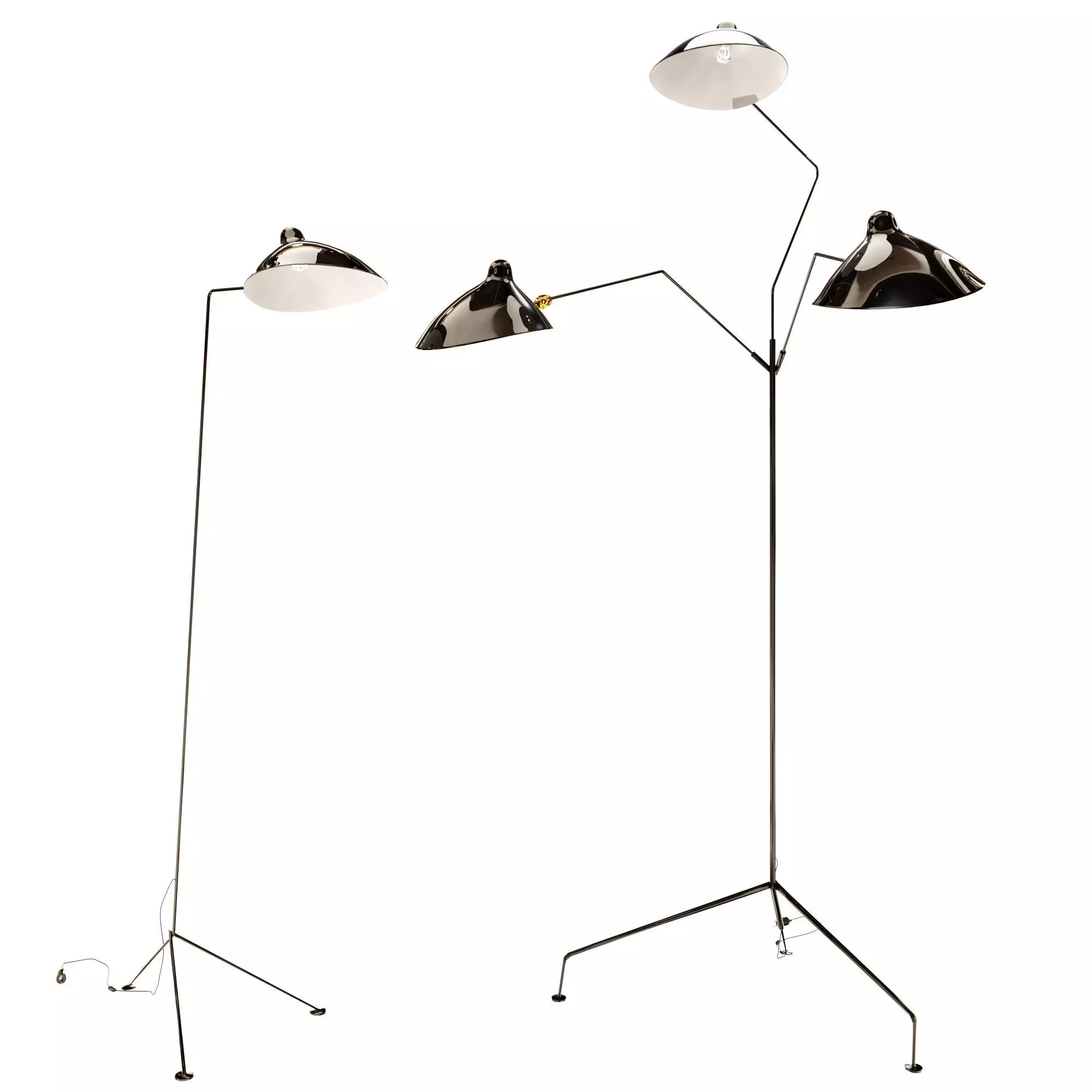 LD-L3B three floor lamps 3D model_0