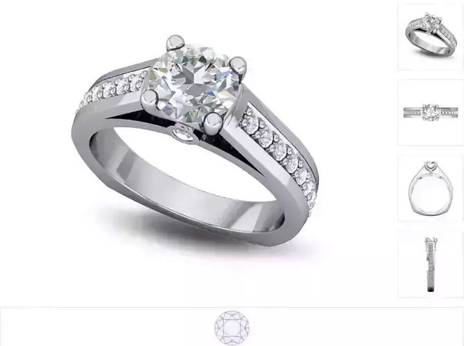 Women ring 3dm stl render detail