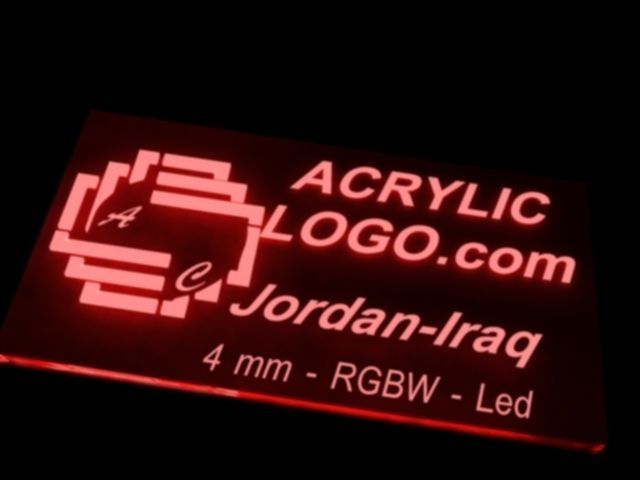 Acrylic with led signs Low-poly 3D model_23