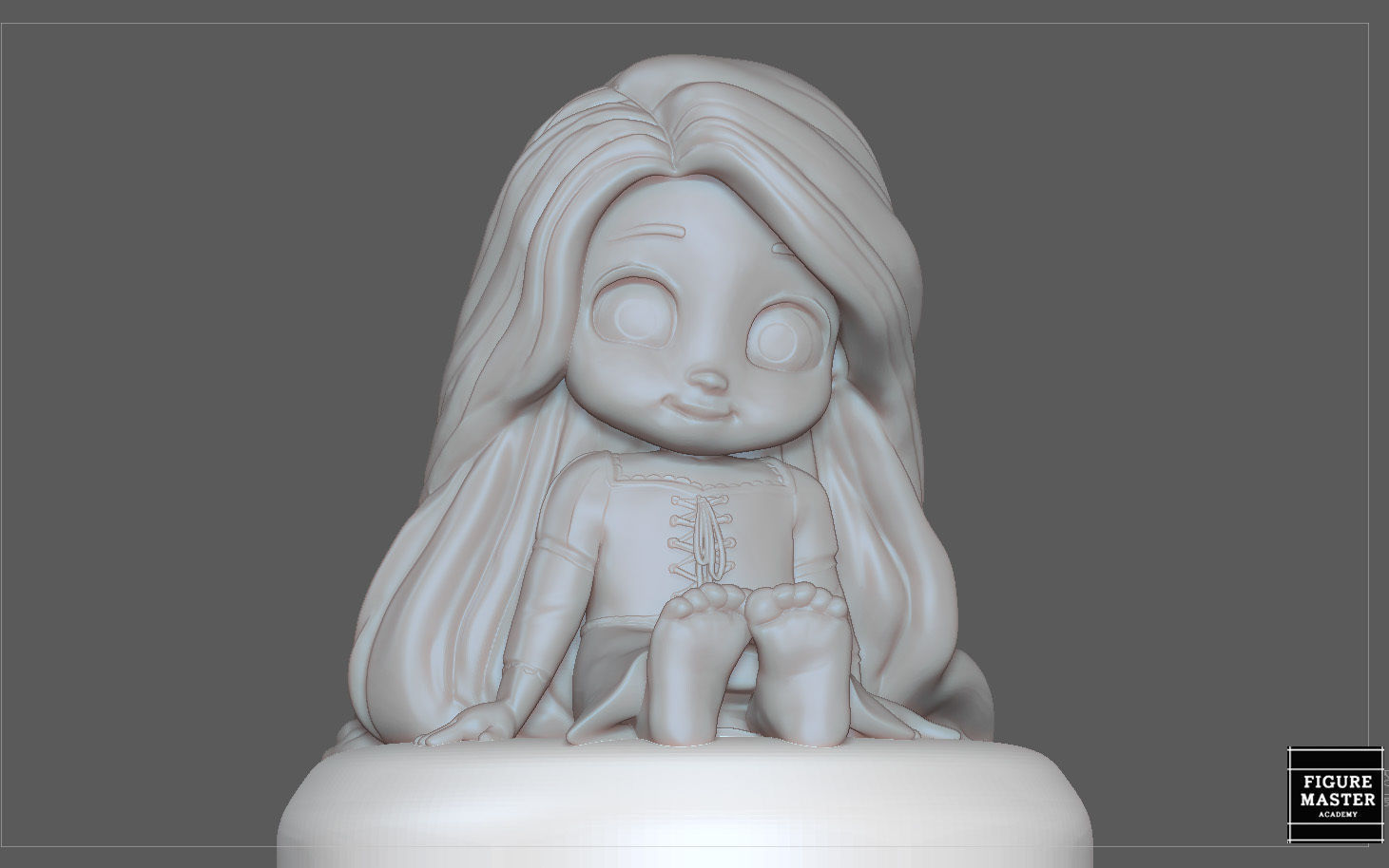 RAPUNZEL BABY PRINCESS DISNEY CHARACTER CUTE 3D PRINT MODEL 3D print model_11