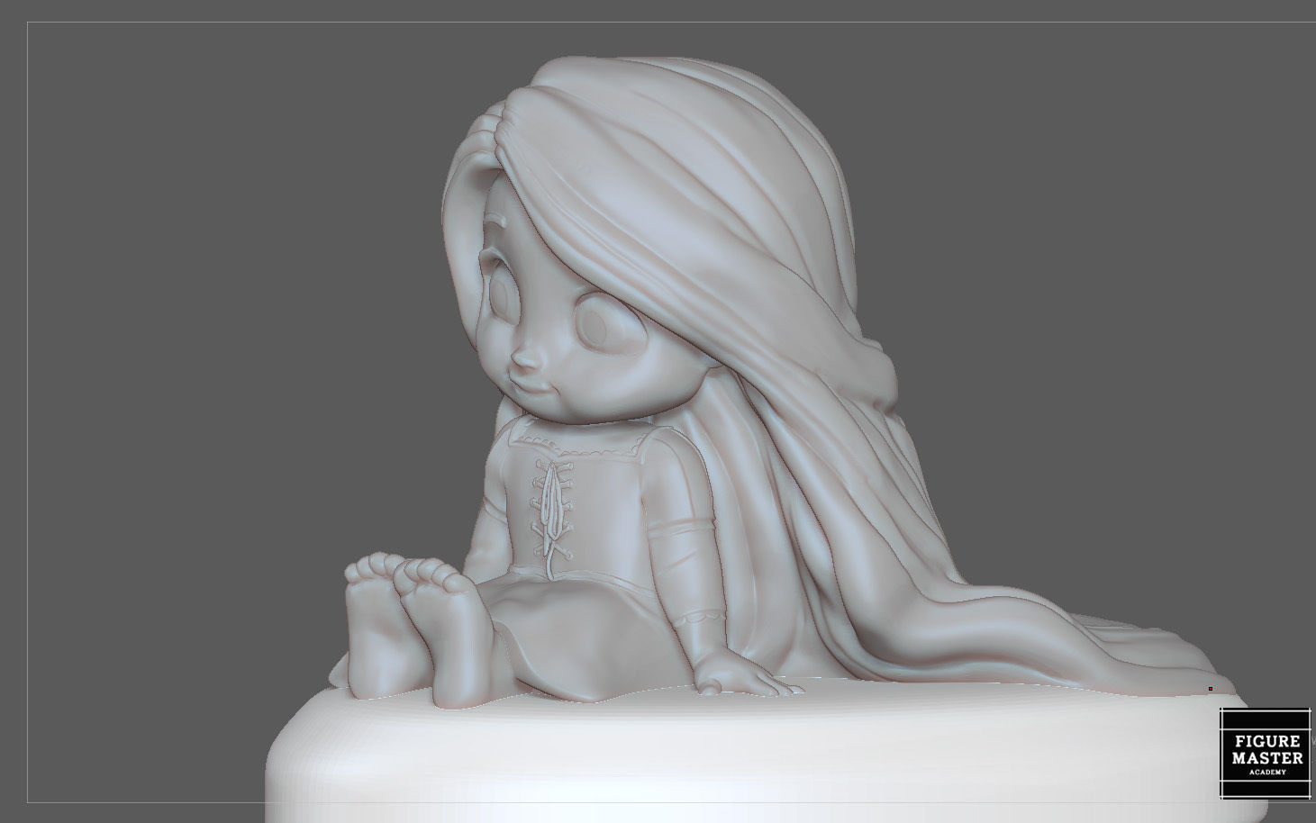 RAPUNZEL BABY PRINCESS DISNEY CHARACTER CUTE 3D PRINT MODEL 3D print model_12