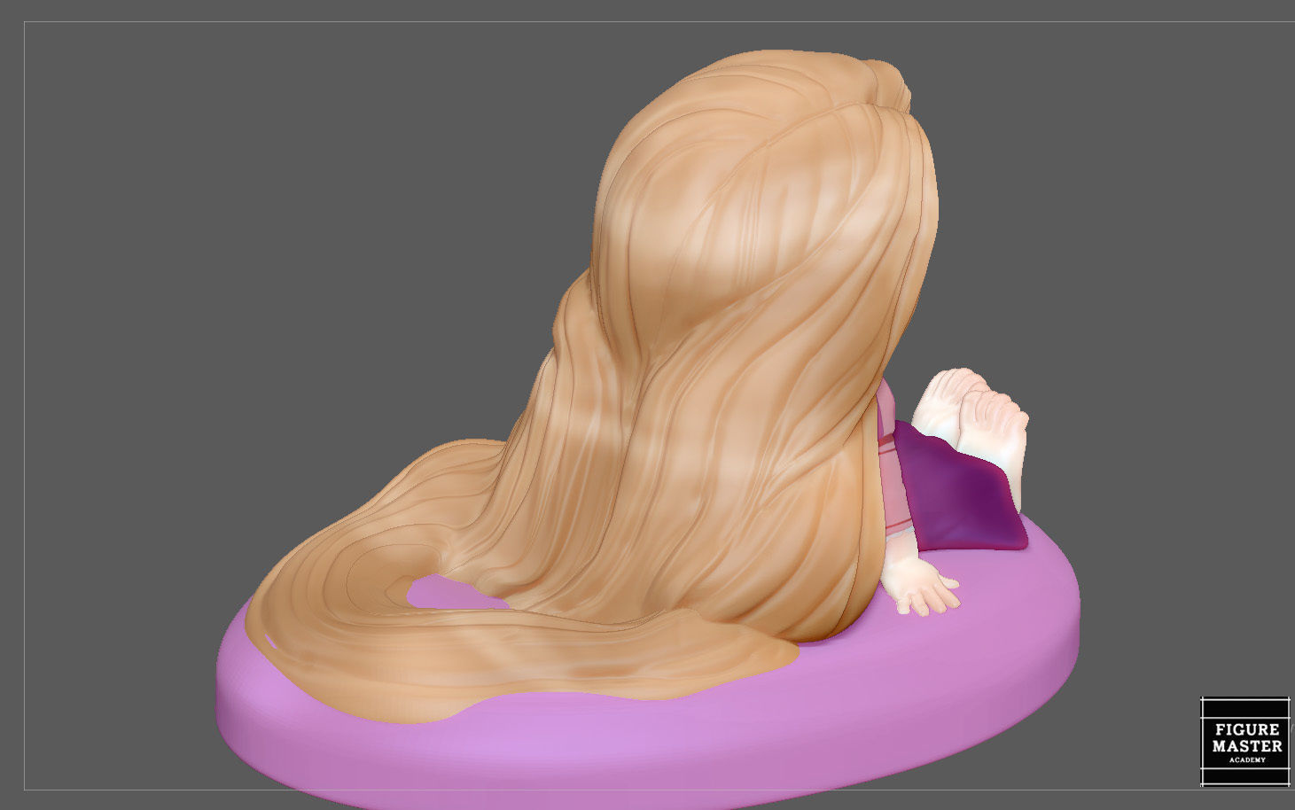 RAPUNZEL BABY PRINCESS DISNEY CHARACTER CUTE 3D PRINT MODEL 3D print model_7