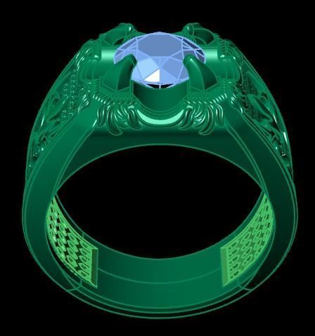 men ring 3D print model_8