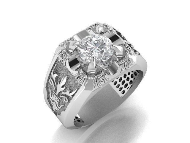 men ring 3D print model_2