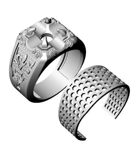 men ring 3D print model_1