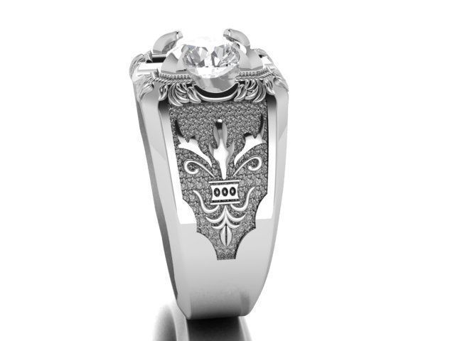 men ring 3D print model_12