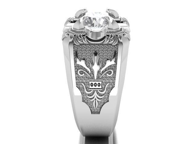 men ring 3D print model_14
