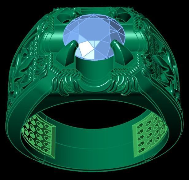 men ring 3D print model_6