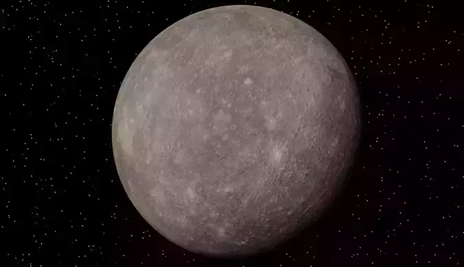 Mercury Planet textured 2k and 8k Resolutions 3D model 3D model