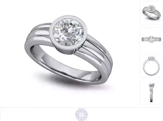 Women ring 3dm stl render detail