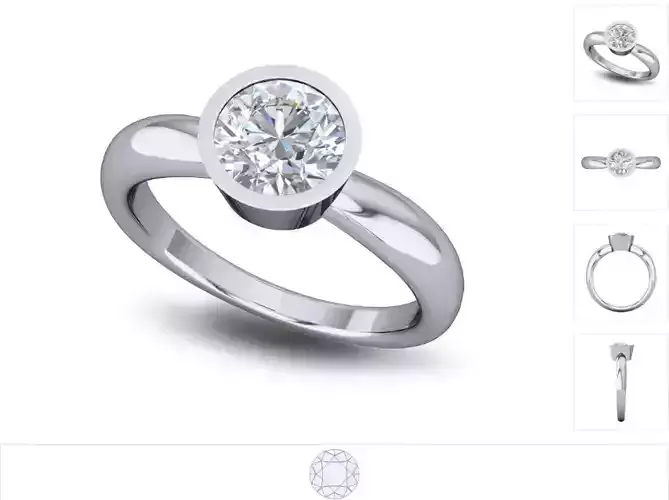 Women ring 3dm stl render detail