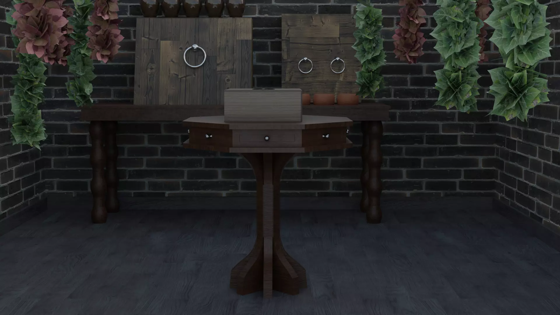 Alchemy room with assets 3D model_0