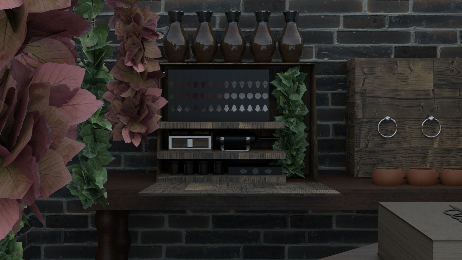 Alchemy room with assets 3D model_3