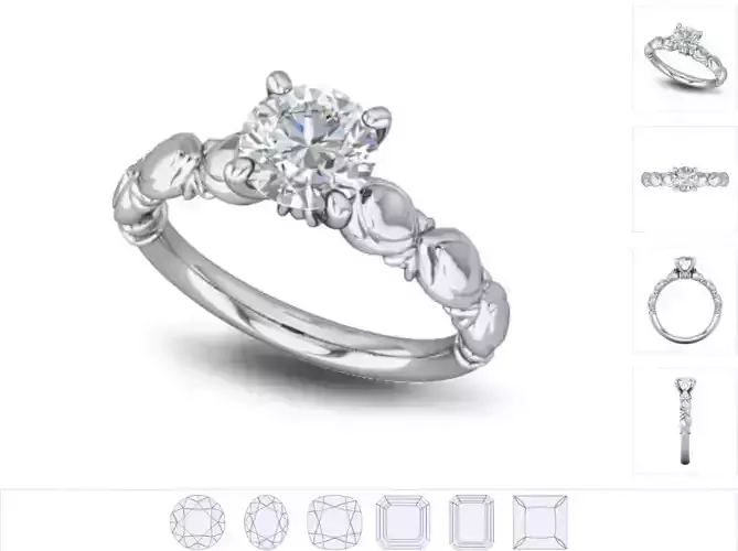 Women ring 3dm stl render detail