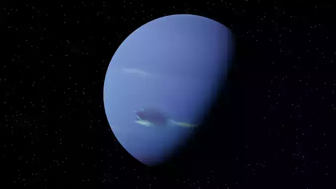 Neptune textured 3D model 2k Resolution Free 3D model