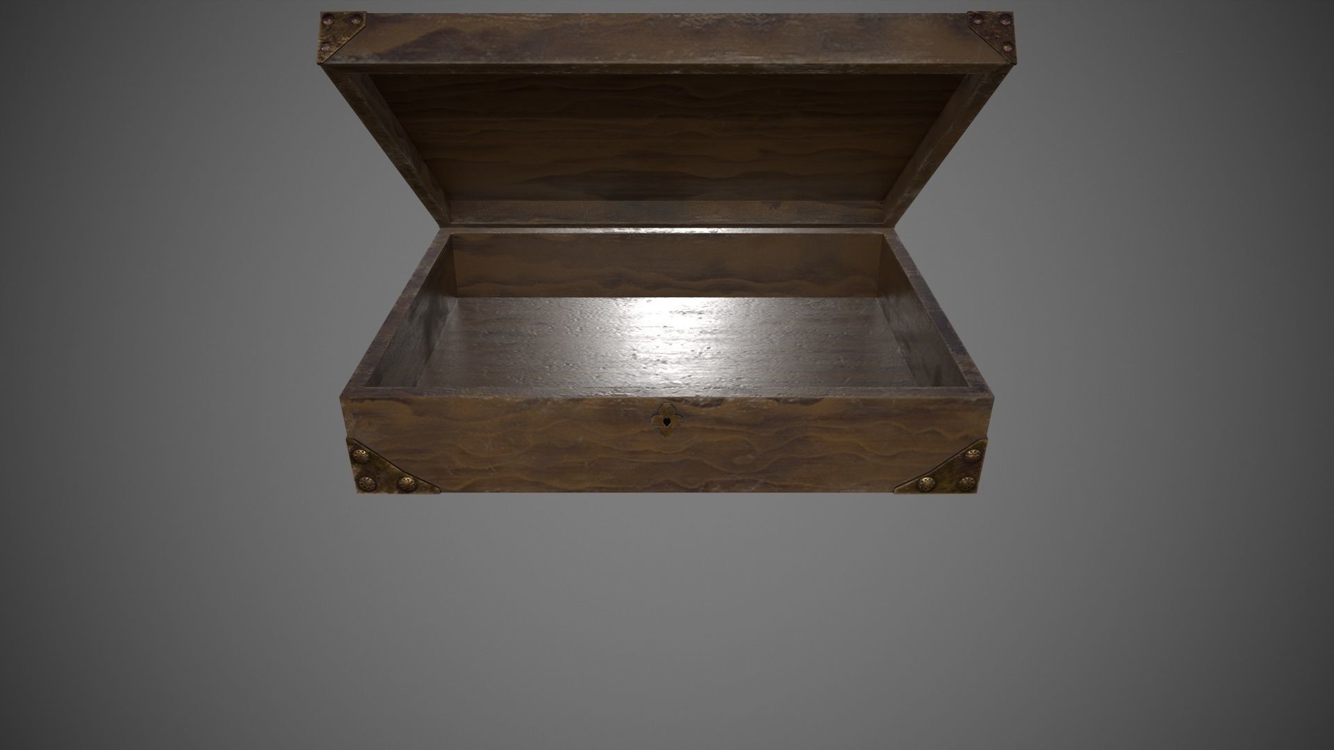 Wooden Jawellery Box Free low-poly 3D model_5