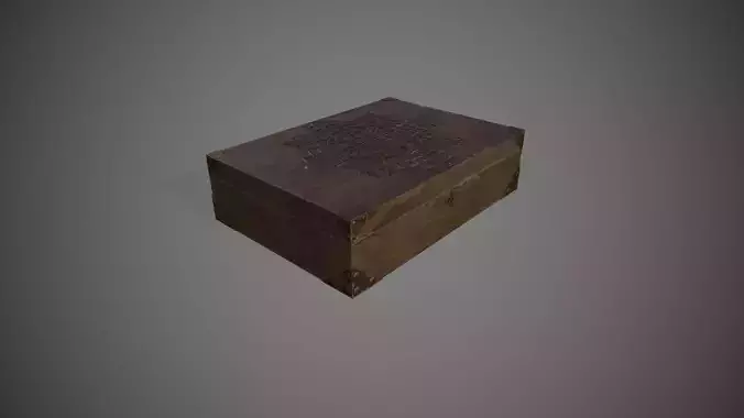 Wooden Jawellery Box Free low-poly 3D model