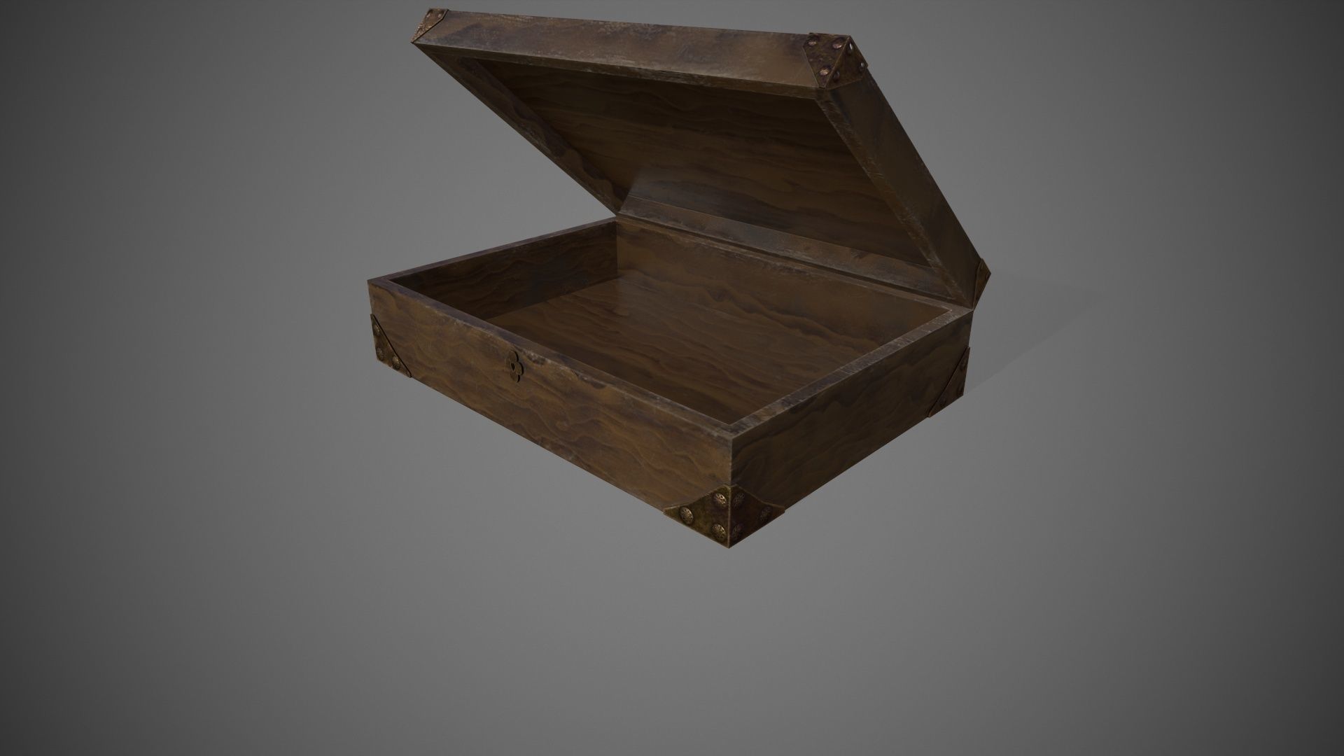 Wooden Jawellery Box Free low-poly 3D model_6