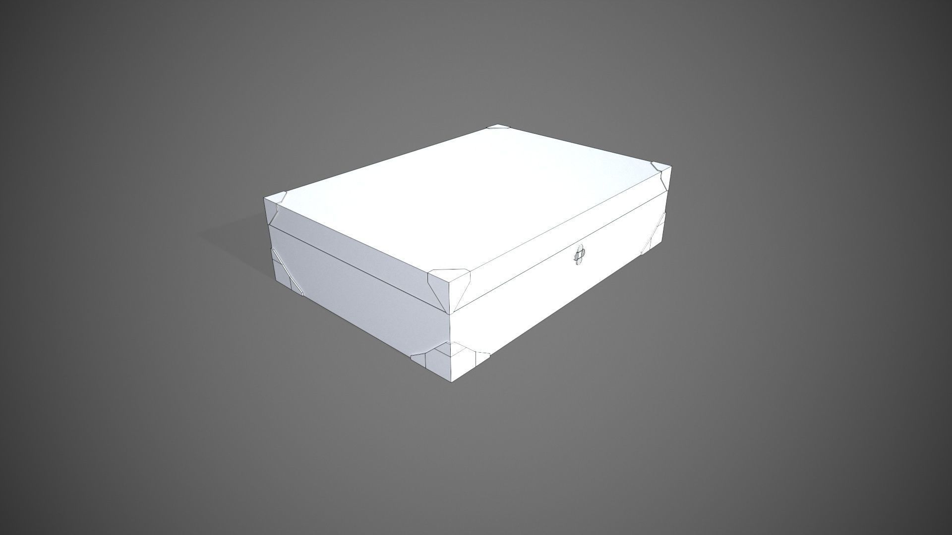 Wooden Jawellery Box Free low-poly 3D model_11