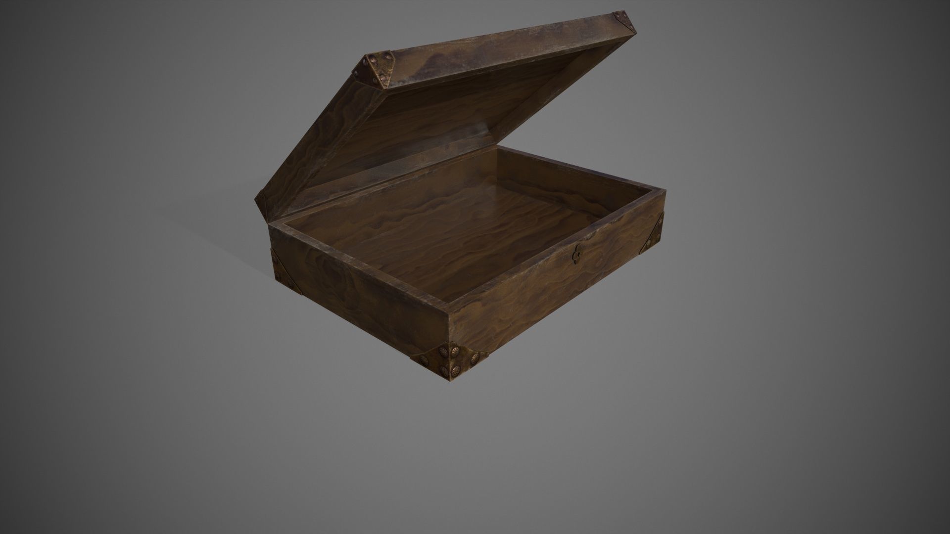 Wooden Jawellery Box Free low-poly 3D model_4