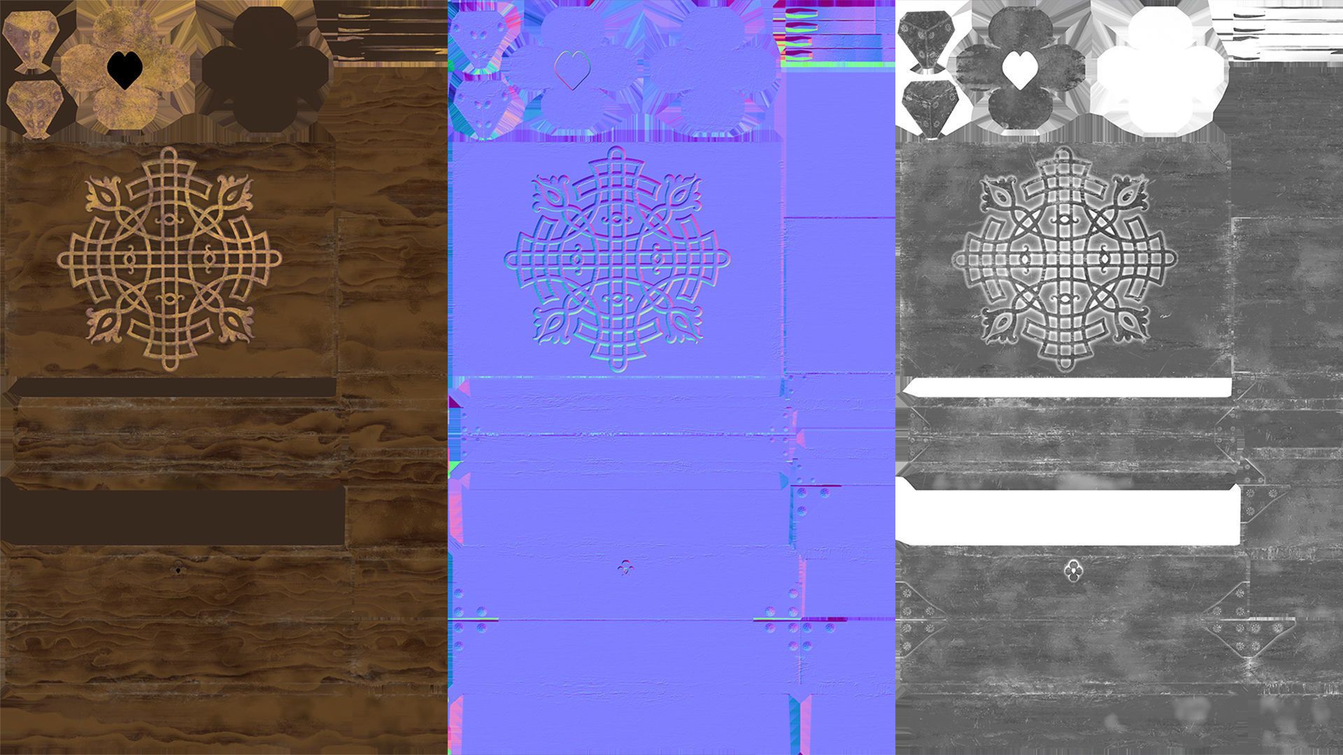 Wooden Jawellery Box Free low-poly 3D model_12