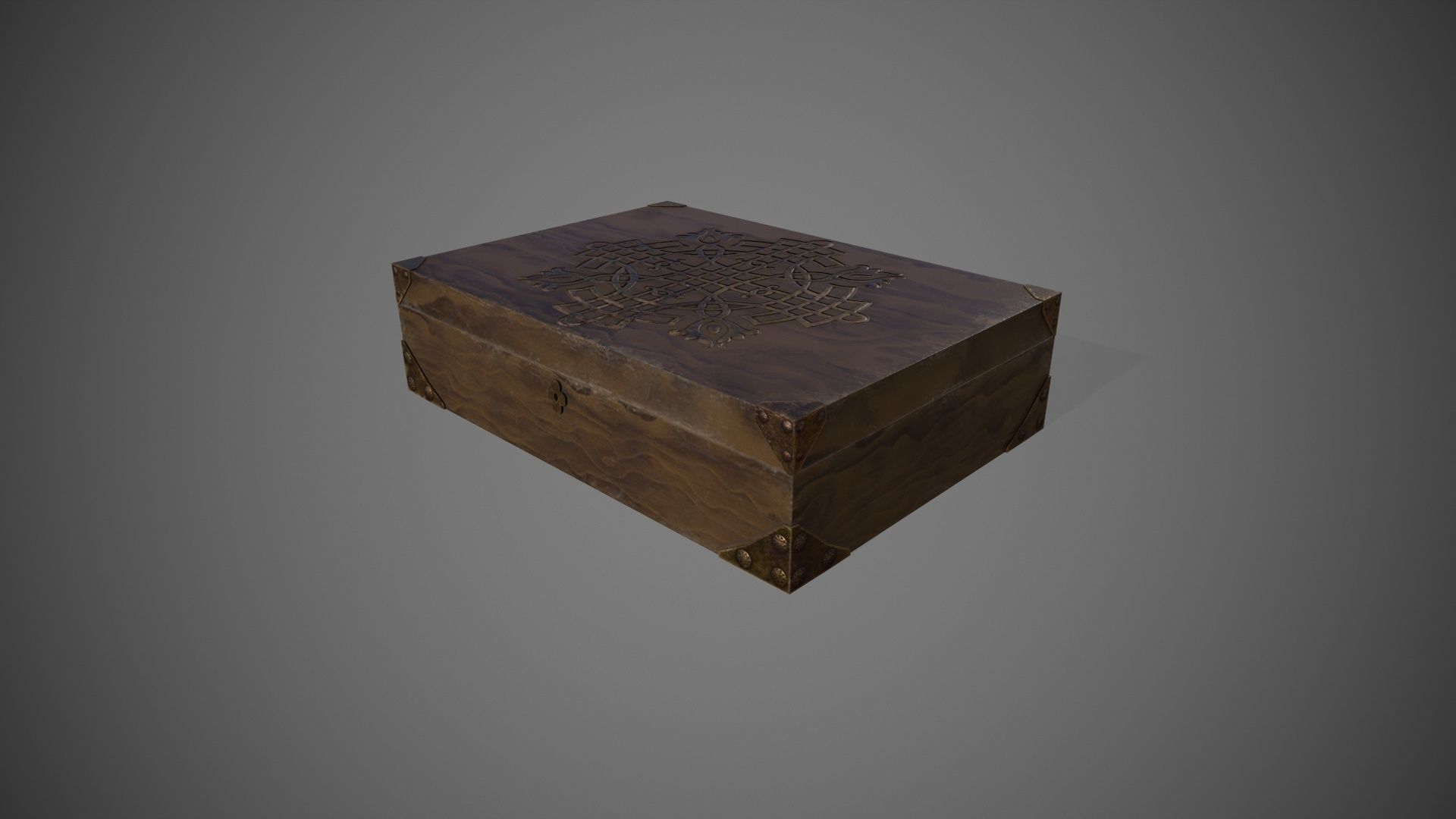 Wooden Jawellery Box Free low-poly 3D model_3