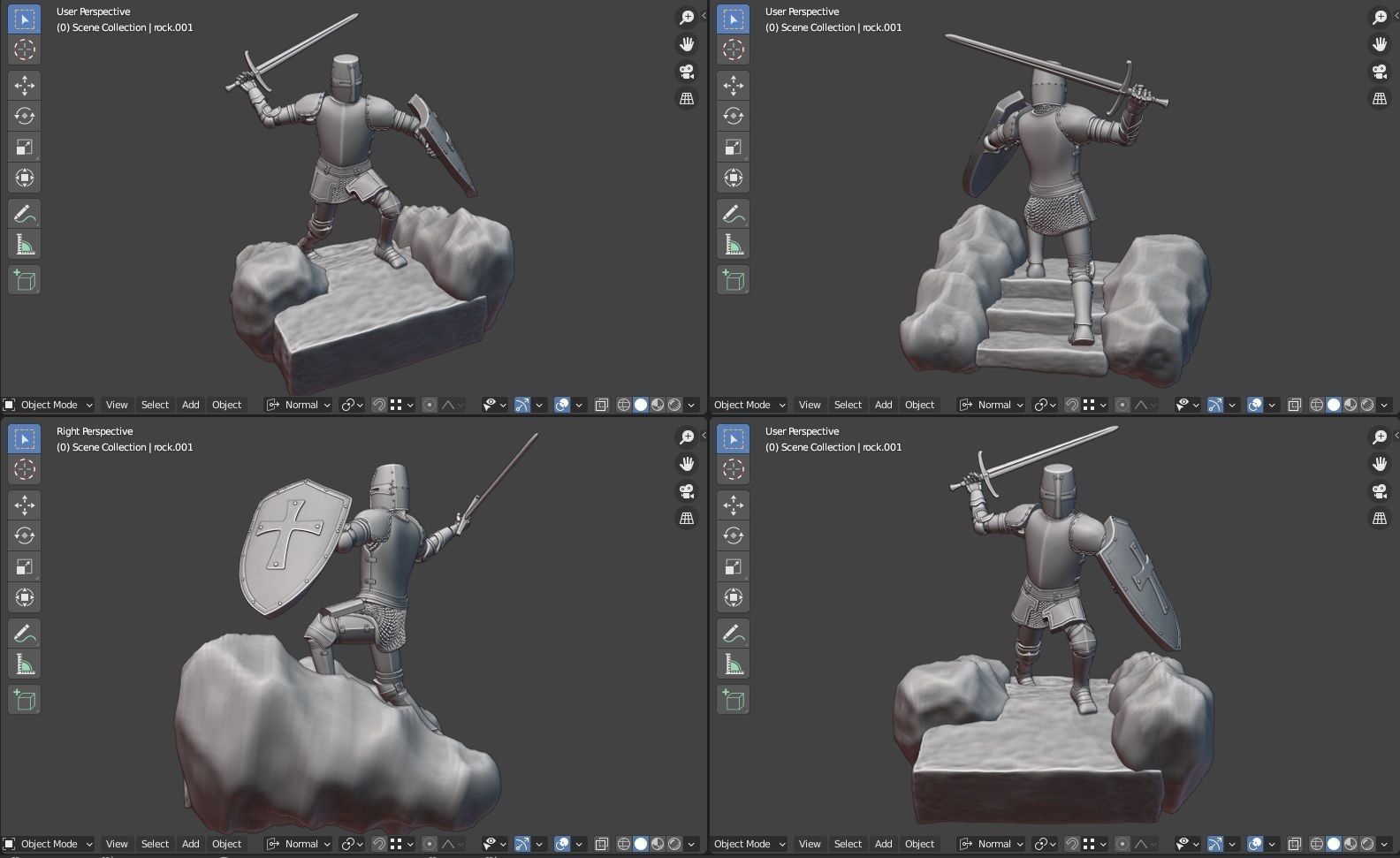 Templar Knight 3D Printing 3D print model_22